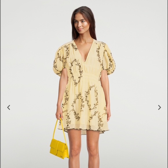 Ganni plisse georgette dress - Picture 1 of 5